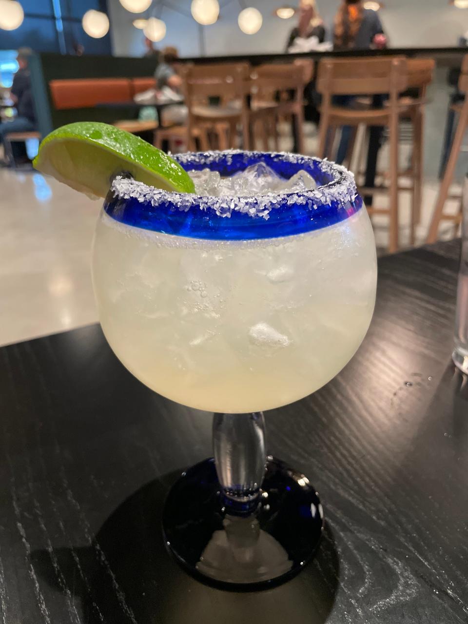 With its rocks-and-salt preparation, the skinny margarita at Celestina Mexican Crafted in West Knoxville is a great choice.