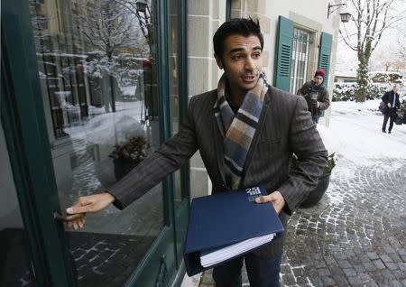 Pakistan cricketer Salman Butt arrives for a hearing at the Court of Arbitration for Sports (CAS) in Lausanne February 8, 2013. REUTERS/Pascal Lauener/Files