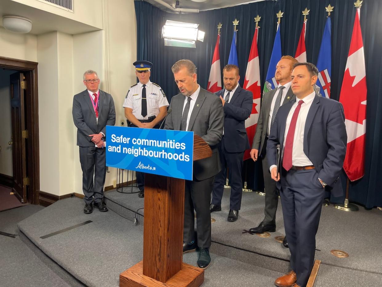 The Alberta government announced Thursday it is expanding a provincial grant so Islamic and Jewish faith-based schools can get money for security infrastructure and greater officer presence.  (Travis McEwan/CBC - image credit)