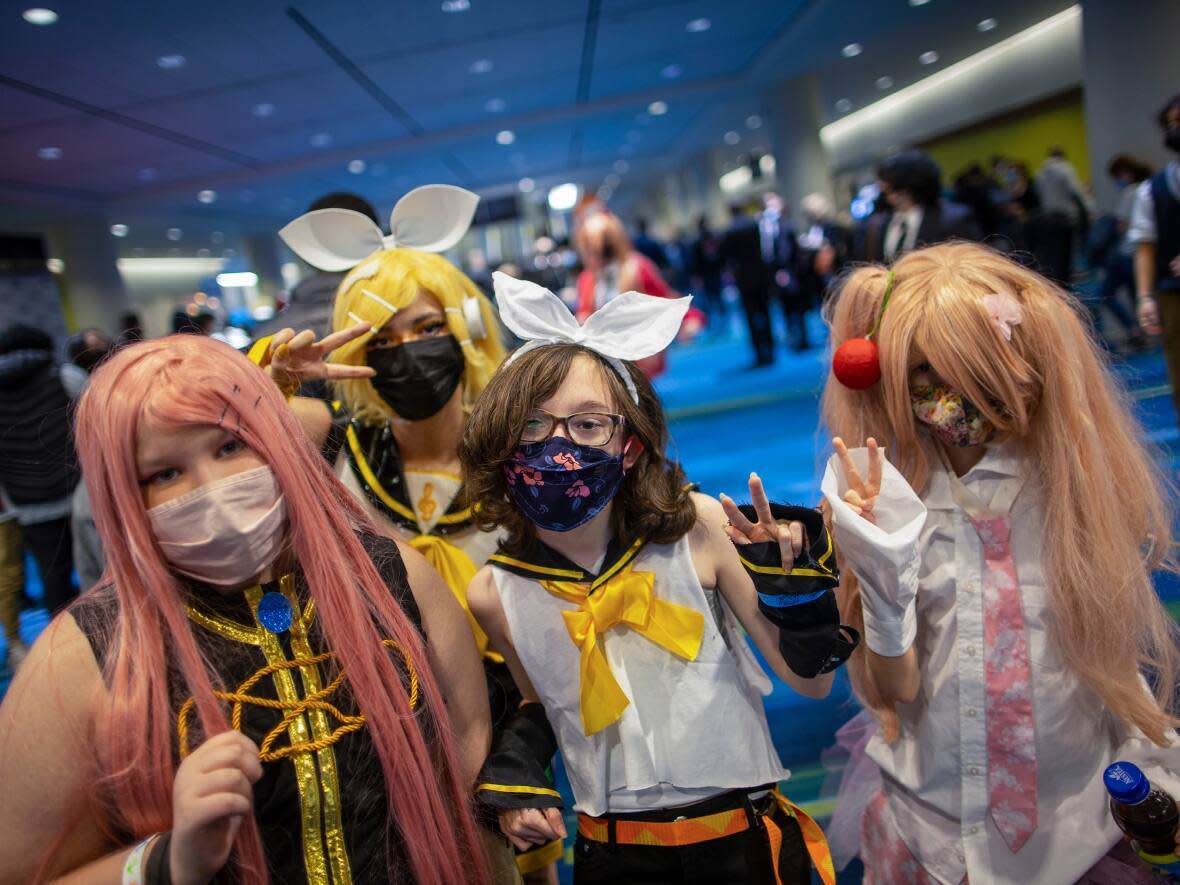 Pop culture lovers are celebrating their favourite comics, movies, video games, podcasts and more at the Metro Toronto Convention Centre this weekend.  (Carlos Osorio/CBC News - image credit)