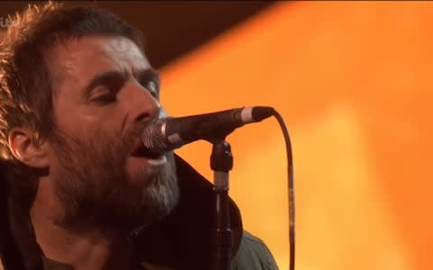 Liam Gallagher gave a surprise tribute to the victim's of last year's Manchester Arena terrorist attack - Credit: ITV