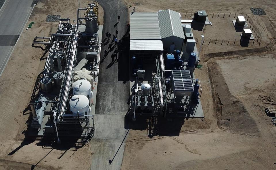 The Anaergia's gas conditioning facility will turn methane or biogas into renewable natural gas at the Victor Valley Wastewater Reclamation Authority site in Victorville.