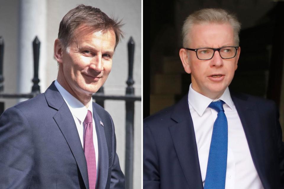 Michael Gove and Jeremy Hunt went head-to-head today in an increasingly heated battle for the chance to take on Boris Johnson for the Tory crown.The two heavyweights locked horns in exclusive interviews with the Evening Standard.Mr Gove said his rival treats Brexit like an “unexploded bomb”, while Mr Hunt suggested the Environment Secretary lacks the “experience and trust” needed to do a fresh deal with the EU.Frontrunner Mr Johnson won a triple boost with major endorsements from two of Matt Hancock’s former lieutenants, Damian Green and Tracey Crouch, and from defeated rival Andrea Leadsom.Insurgent candidate Rory Stewart kept the nation guessing about whether or not he was a real-life James Bond, saying he was not but adding it would be against the Official Secrets Act for a spy to admit his profession.In other key developments today: * The Standard can reveal that Mr Johnson has finally dropped his long-standing plan for a Thames Estuary airport that would have replaced Heathrow’s controversial third runway. The former London mayor gave the assurance to Kent MPs whose constituents are opposed to any extra noise. He has also told MPs he cannot halt Heathrow expansion. * Mr Gove unveiled in the Standard a major policy to tackle knife crime and mend “broken lives” of young people that would put a duty on schools to “take responsibility” for the future education of teenagers who are expelled. He also revealed plans to get every Premier League football club to help their local schools inspire troubled teens. * Foreign Secretary Mr Hunt revealed to this newspaper plans for a £30 million programme to cut rough sleeping in London by slashing red tape for organisations offering beds for the night. He also launched plans for faster broadband to every home and to make London a “pollution-free” city with electric cars. * Treasury sources played down a claim that Chancellor Philip Hammond is prepared to resign over Theresa May’s plans to splurge billions of pounds on projects to create a legacy for herself. The Press Association, citing senior government sources, said Mrs May’s announcement of up to £27 billion for education over three years and action on mental health, the environment and modern slavery, were seen as “frivolous vanity projects or an attempt to bind the hands of the next person”.Backing from former de facto deputy PM Mr Green, as predicted in the Standard yesterday, and Mrs Leadsom will further astonish MPs observing Mr Johnson’s ability to get diehard Europhiles and Brexiteers on board. Mr Green told the Standard: “He will achieve a successful Brexit, and maintain the values of moderate Conservatism that are the best for the party and the country.”He added: “This country needs unifying and healing, and the Conservative Party needs to show how it is comfortable with modern Britain. With his record as mayor of London, Boris has shown the way to do this.”Mrs Leadsom, who was knocked out in the first round of voting, told the Standard: “Boris has a track record of achieving great things of the UK.” Her decision is a blow to former Brexit secretary Dominic Raab.Ms Crouch, who was the sole Brexiteer on Mr Hancock’s team, told the Standard: “Along with his strong plan for delivering Brexit by 31st October, I believe Boris is the candidate most able to take on Jeremy Corbyn and Nigel Farage.” The MP for Chatham and Aylesford added she backed Mr Johnson only after being satisfied that he had dropped his airport plan.