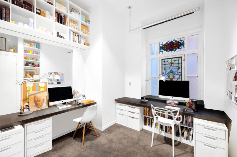 Plug in, grind out inside a home office if you so choose. Melanie Greene