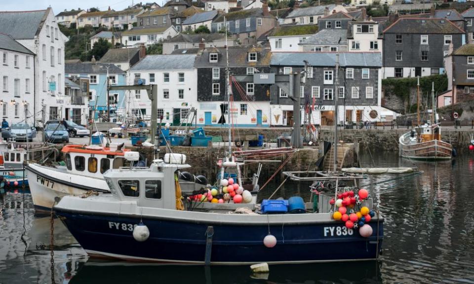 Mevagissey harbour in Cornwall.