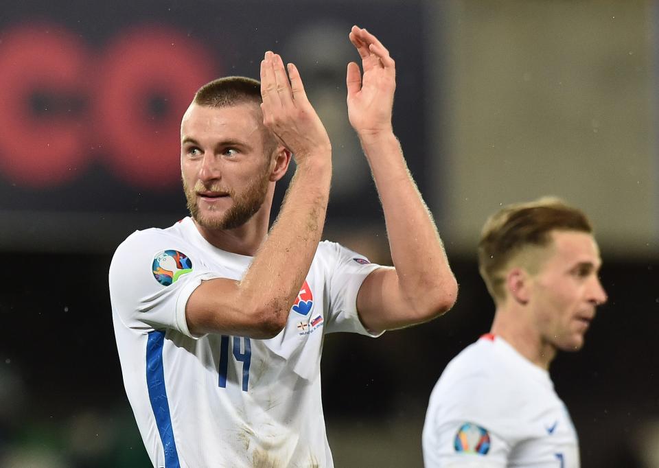 Milan Skriniar is Slovakia’s key man (Getty Images)