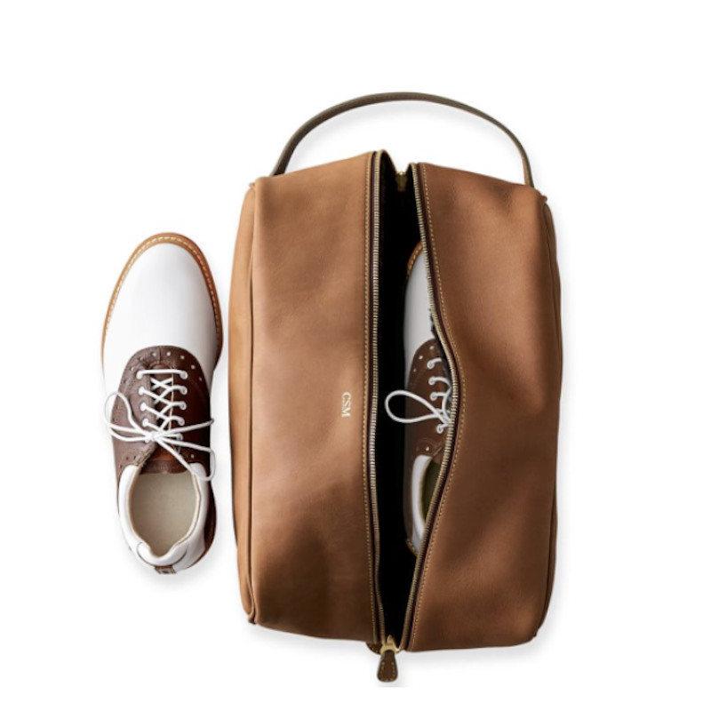 Leather Travel Shoe Bag
