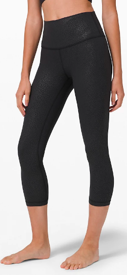 NEW LULULEMON Align 25 Pant 4 Formulate Emboss Black