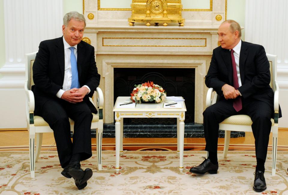 File photo of Sauli Niinisto and Vladimir Putin – in October 2021 (Sputnik)