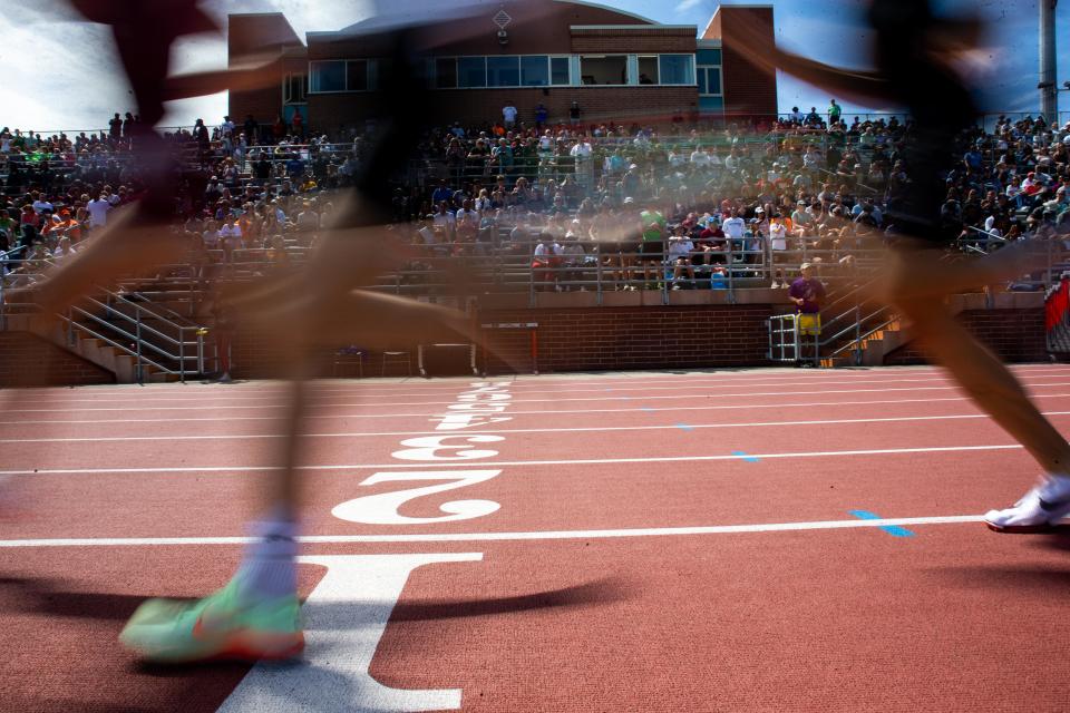 Scenes from the Division 1 Michigan high school track and field finals Saturday, June 4, 2022, at Rockford High School. 