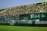 <p>Fans pay tribute to the players of Brazilian team Chapecoense Real who were killed in a plane accident in the Colombian mountains, at the club’s Arena Conda stadium in Chapeco, in the southern Brazilian state of Santa Catarina, on November 29, 2016. </p>