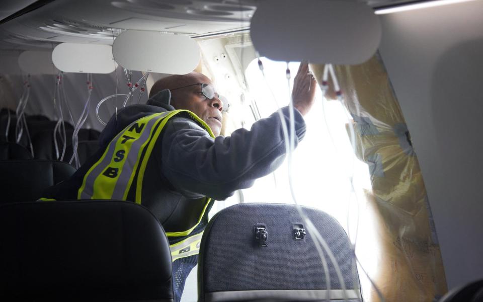 Man involved in the investigation involving Alaska Airlines Flight 1282 on a Boeing 737-9 MAX in Portland, Oregon