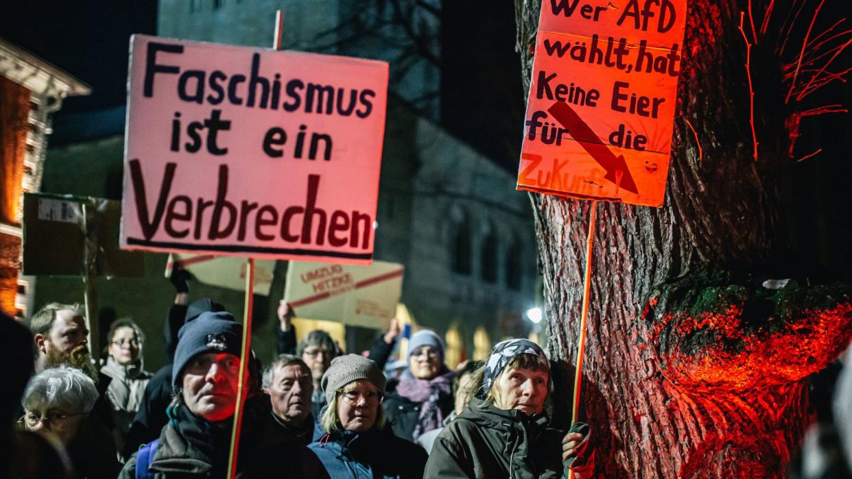  Protest against the AfD. 