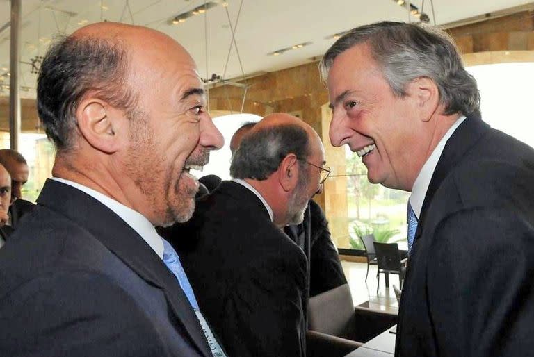 Néstor Kirchner y Oscar Laborde