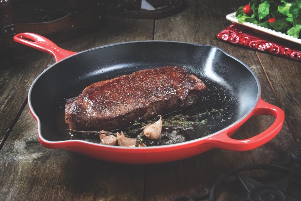 pan-seared strip steak (Courtesy of the Certified Angus Beef Brand)