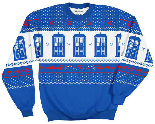 TARDIS Holiday Fleece