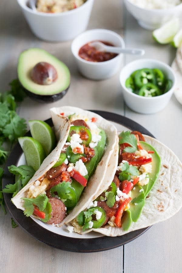 Recipe: Scrambled Egg and Chorizo Breakfast Tacos