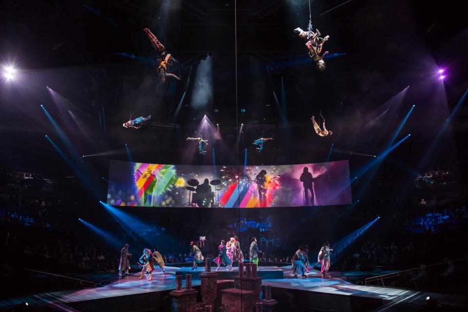 "The Beatles Love by Cirque du Soleil" recently celebrated its 16th anniversary at the Mirage Hotel & Casino in Las Vegas.