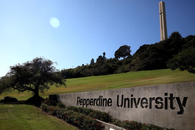 <p>Genaro Molina / Los Angeles Times via Getty</p> Pepperdine University in Malibu on October 18, 2023.