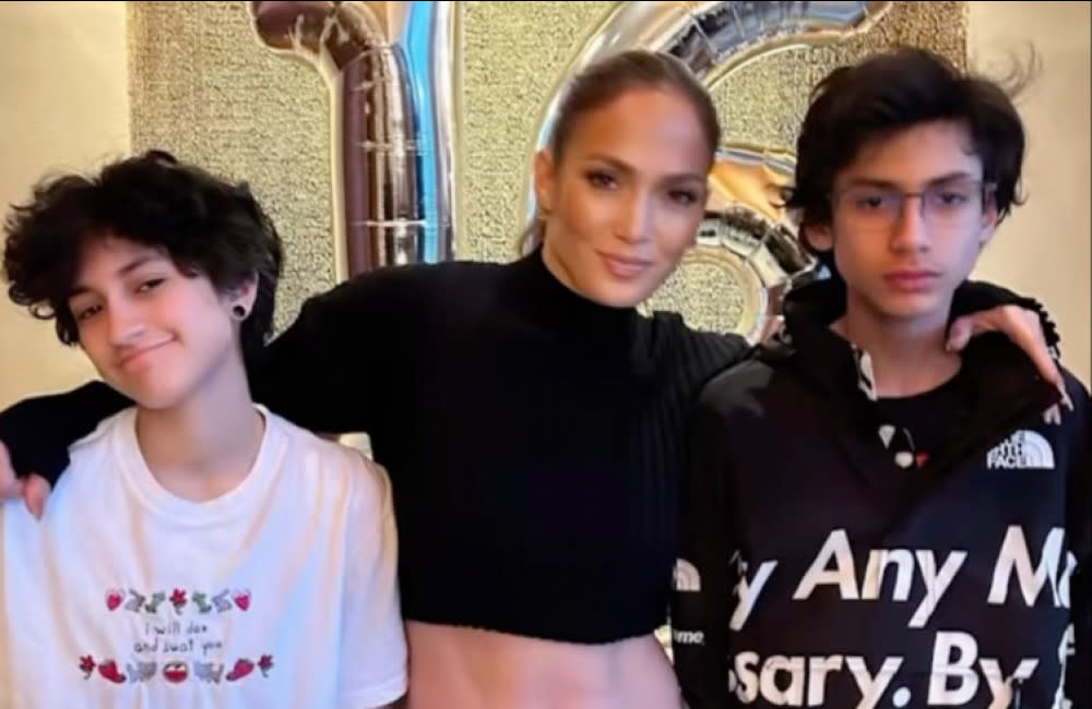 Jennifer Lopez took her twins Max and Emme to Japan for their 16th birthdays credit:Bang Showbiz