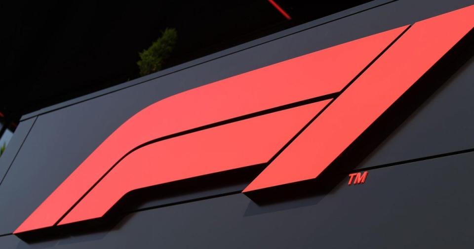 The F1 logo. Barcelona, Formula 1 May 2022 Credit: Alamy