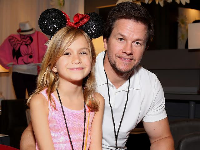 <p>Rachel Murray/Getty</p> Mark Wahlberg and daughter Ella Wahlberg attend the Minnie Gifting Lounge during the 2013 Radio Disney Awards on April 27, 2013 in Los Angeles, California.