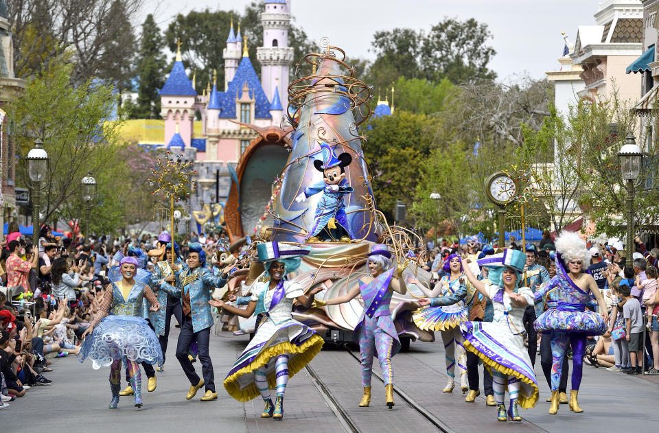 ANAHEIM, CA - FEBRUARY 27: The new Magic Happens Parade on Main Street U.S.A. inside Disneyland in Anaheim, CA, on Thursday, Feb 27, 2020. (Photo by Jeff Gritchen, Orange County Register/SCNG)