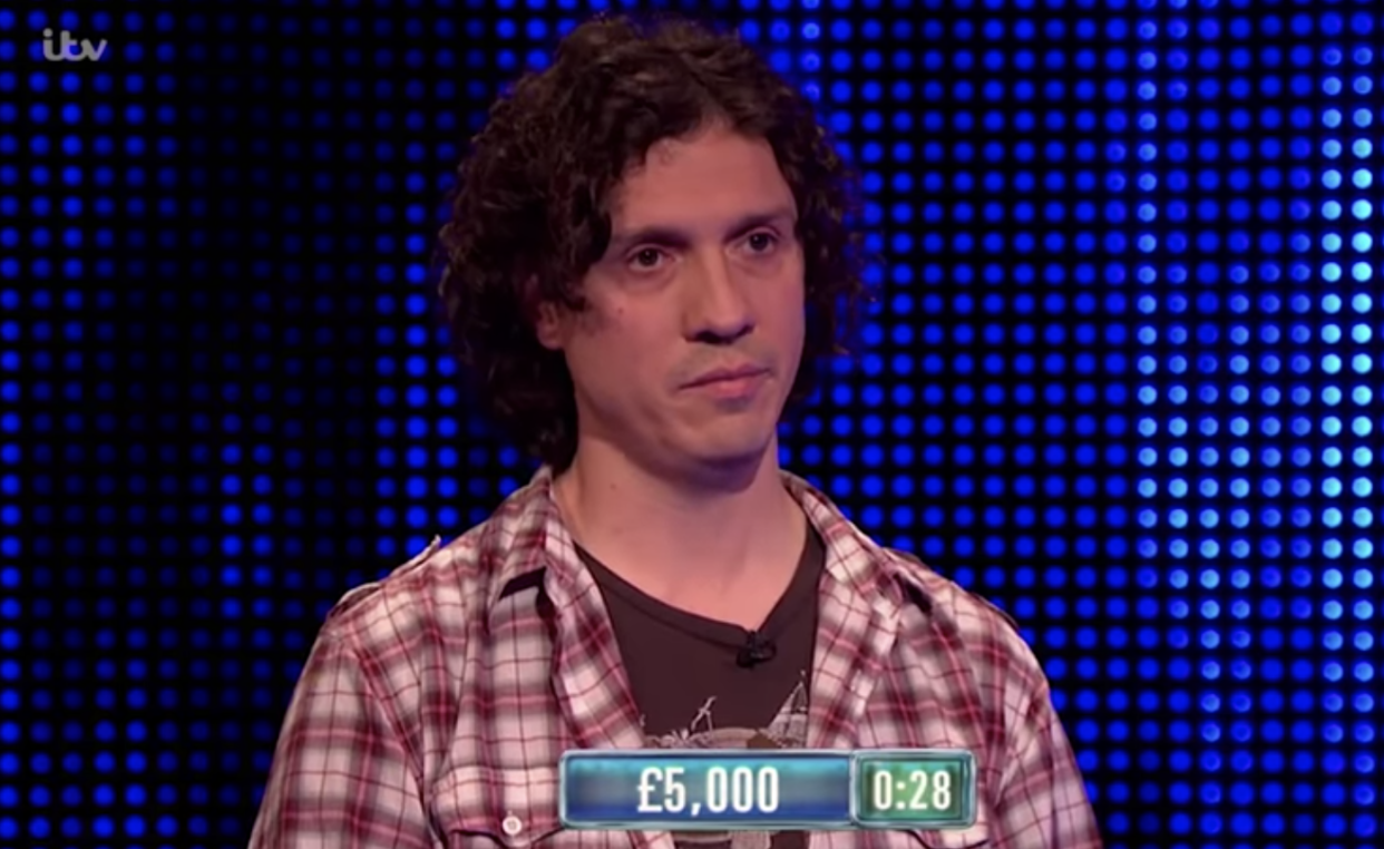 Darragh Ennis competed on 'The Chase' in 2017. (ITV)