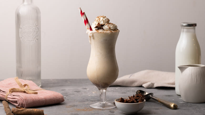 creamy chai vanilla milkshake 