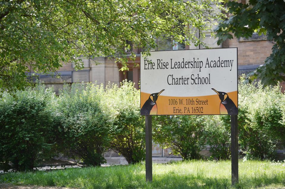 On Tuesday, investigators with the U.S. Department of Education and the Pennsylvania State Police searched the offices of the Erie Rise Leadership Academy Charter School, at West 10th and Chestnut streets, authorities said. The school is shown here on May 31.