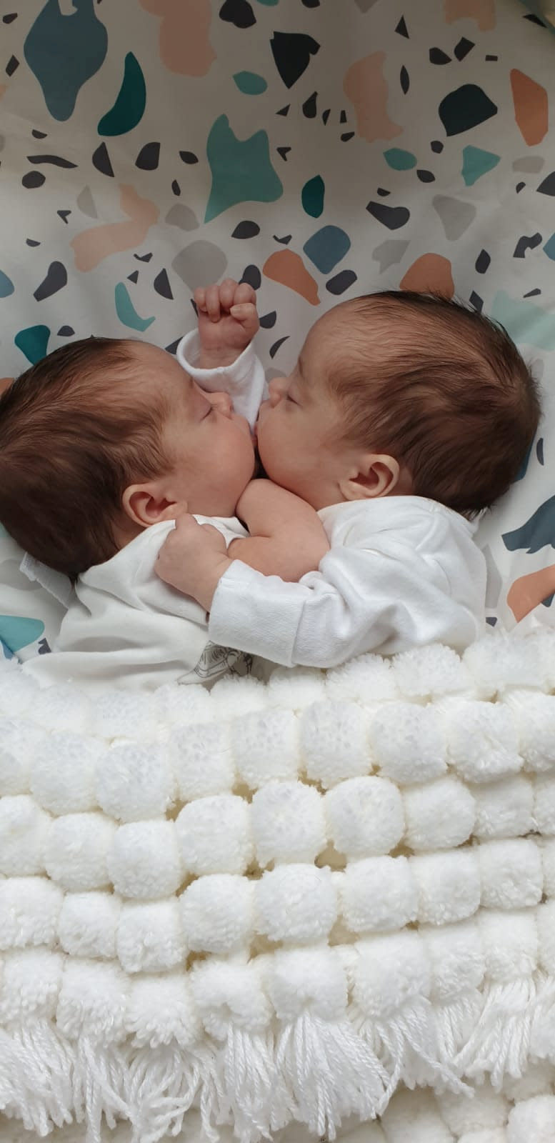 Mum of twins born with coronavirus has spoken of their 'miracle' recovery