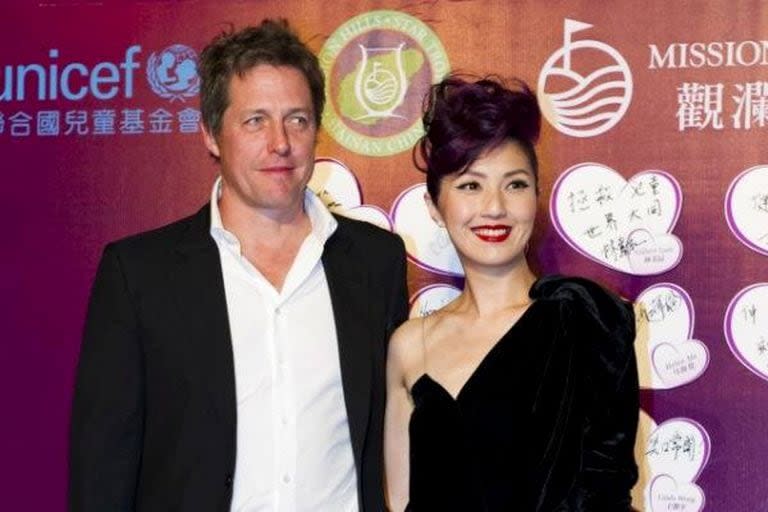 Hugh Grant y Tinglan Hong estuvieron poco tiempo juntos, pero tuvieron dos hijos en común