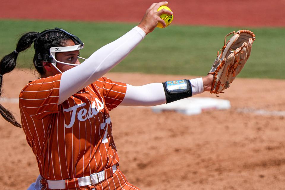 Texas pitcher Citlaly Gutierrez has won both of her starts this season for the No. 2 Longhorns, who make their home debut Wednesday against Houston Christian.