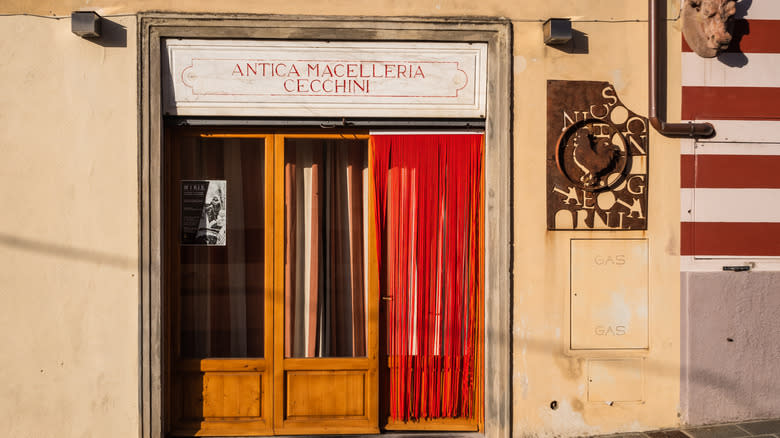 Store front of Antica Macelleria Cecchini