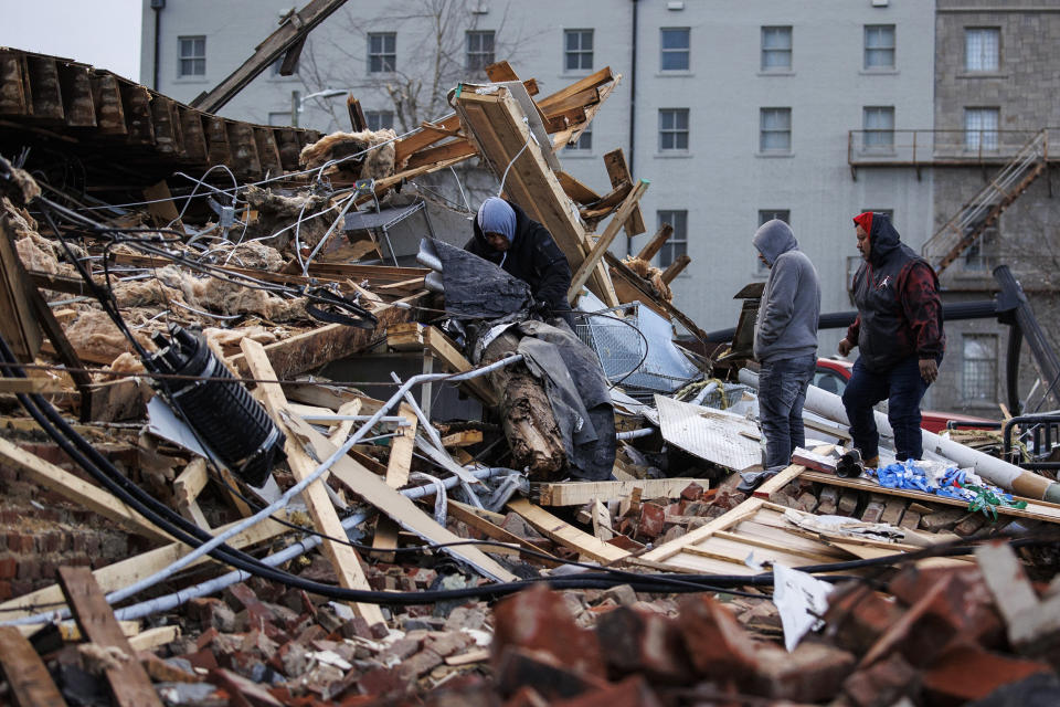 Image: Swath Of Tornadoes Tear Through Midwest (Brett Carlsen / Getty Images)