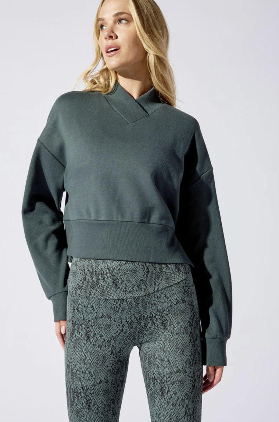 Adora Organic Cotton Cropped Pullover (Photo via MPG Sport)