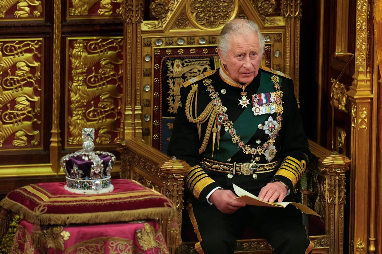 The then-prince Charles deputised for the Queen in the state opening of parliament in 2022 (Copyright 2022 The Associated Press. All rights reserved)