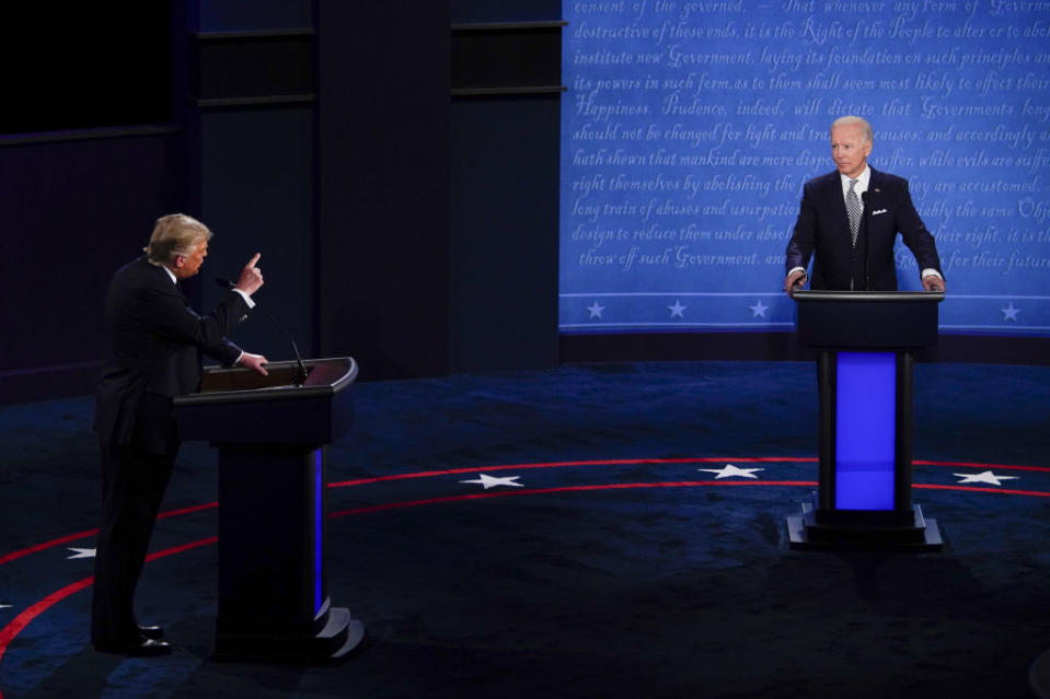 The debate was labelled a low point in US democratic history. Source: Getty