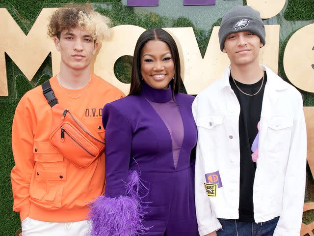 Jeff Kravitz/Getty Garcelle Beauvais with twin sons Jaid and Jax