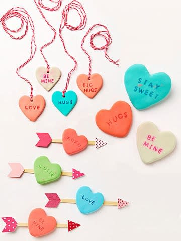 Clay Conversation Hearts