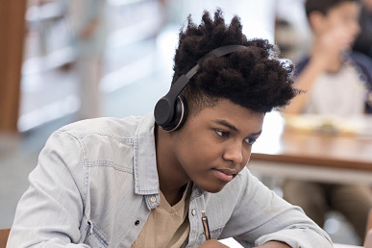 <span class="caption">Remote learning poses challenges for some students.</span> <span class="attribution"><a class="link " href="https://www.gettyimages.com/detail/photo/african-american-college-student-works-on-research-royalty-free-image/1155064220" rel="nofollow noopener" target="_blank" data-ylk="slk:SDI Productions/ E+ via Getty Images;elm:context_link;itc:0;sec:content-canvas">SDI Productions/ E+ via Getty Images</a></span>
