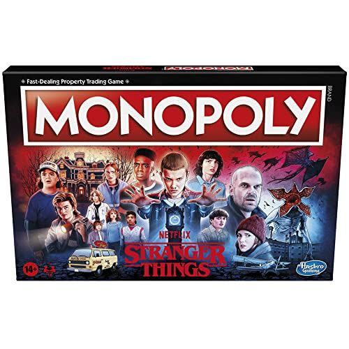 <p><strong>Monopoly</strong></p><p>amazon.com</p><p><strong>$29.59</strong></p><p><a href="https://www.amazon.com/dp/B0B88C7B6X?tag=syn-yahoo-20&ascsubtag=%5Bartid%7C10050.g.23496922%5Bsrc%7Cyahoo-us" rel="nofollow noopener" target="_blank" data-ylk="slk:Shop Now;elm:context_link;itc:0;sec:content-canvas" class="link ">Shop Now</a></p><p>The finale of the hit Netflix show is still months away. Fans can while away the time with this <em>Stranger Things</em> version of Monopoly.</p>