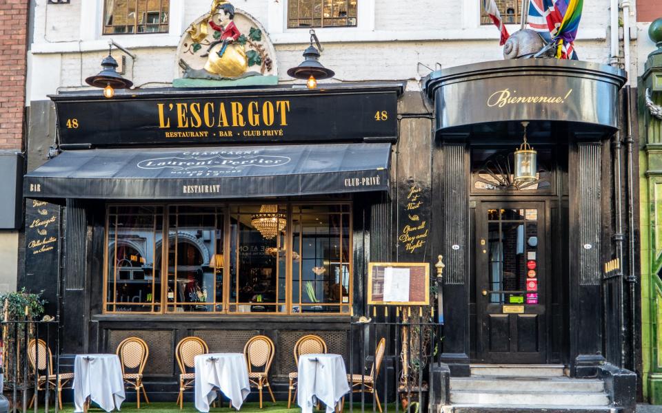 Longstanding London favourite, L'Escargot