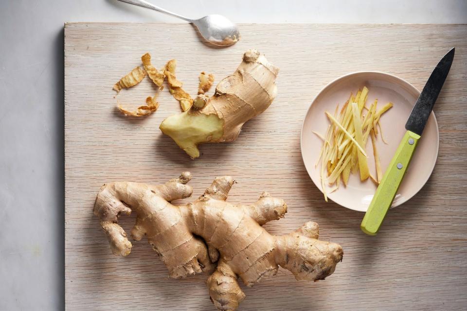 fresh ginger sliced