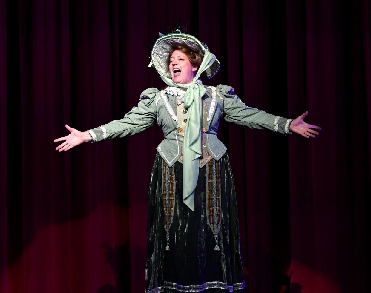 Paige Sproles performs as the title character during rehearsal for "Hello, Dolly!" at the Paramount Theatre. There will be five performances this year over two weekends.