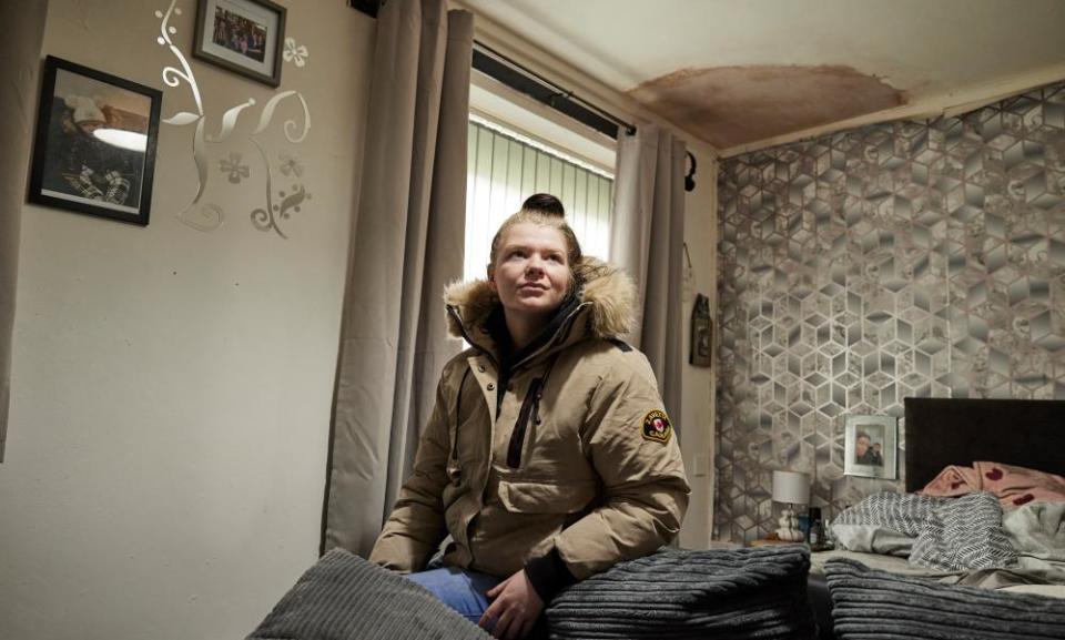 ‘I reported them when I first moved in and they haven’t done anything about it,’ says Codie Beavis, 19, of the problems in her flat.