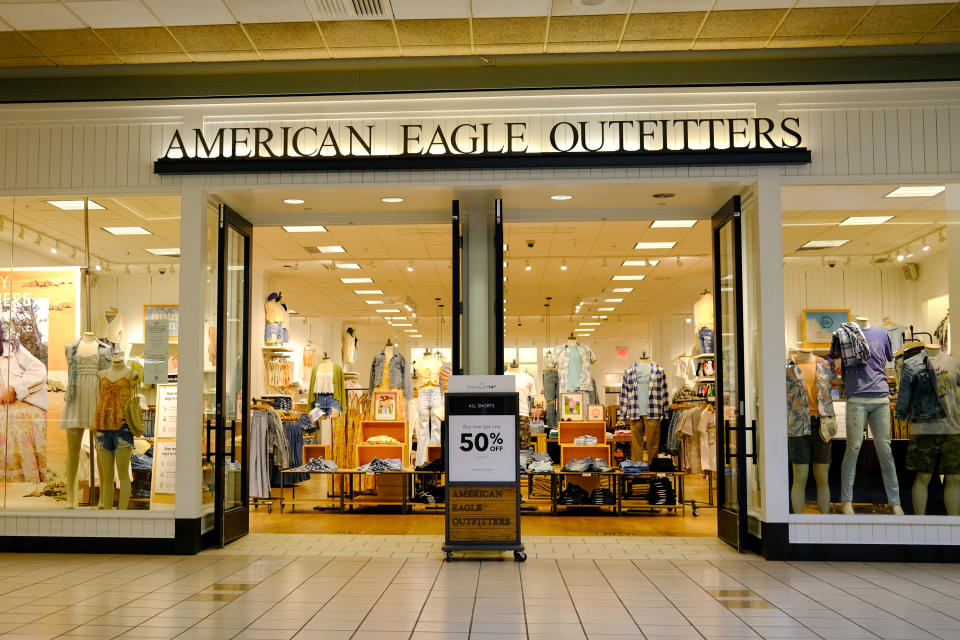 The exterior of an American Eagle store