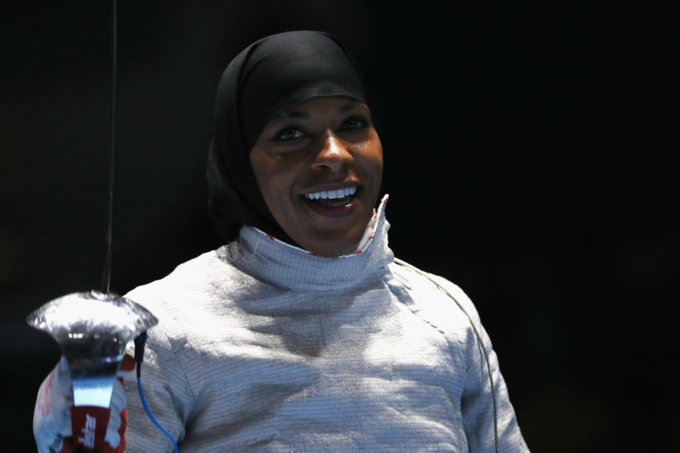 In a year filled with anti-Muslim, anti-women rhetoric, watching a powerful Muslim-American woman compete in the Olympics wearing <a href="http://www.huffingtonpost.com/dean-obeidallah/ibtihaj-muhammad-olympics_b_11395456.html">both her hijab and an American-flag on her fencing mask was meaningful and moving.</a>&nbsp;And when the women's fencing team won bronze, she became the <a href="http://www.huffingtonpost.com/entry/us-womens-fencing-team-rio-olympics_us_57ae0c23e4b0718404112f5c">first U.S. athlete to win a medal in a hijab</a>.&nbsp;
