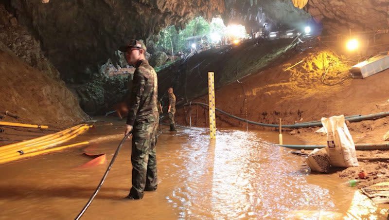 PHOTOS: Divers rescue all 13 from flooded cave in Thailand