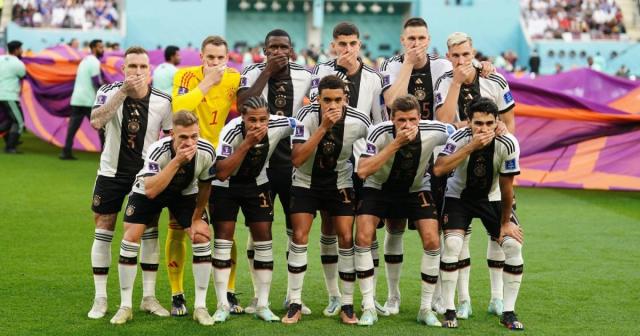 German team protests ban on One Love armbands